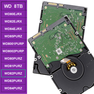 Disque dur de surveillance <span class=keywords><strong>WD82PURZ</strong></span> violet 8 To SATA 6 Gb/s 7200 tr/min 128 Mo de cache 3,5 pouces AllFrame pour système de caméra de sécurité NVR DVR 24/7 - Product Image 1