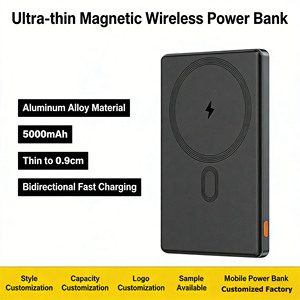 <strong>Mac</strong> Ultra Slim 18W Magnetic <strong>Waterproof</strong> Fast Charging Li-Polymer Battery Power Bank 5000mAh 10000mAh with LED Display - Product Image 2