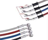 Manguera de Freno de 180 cm, Tubo para Motocicleta, Cable de Freno Hidráulico, Tubo de 10 mm, Manguera Metálica Flexible Corrugada