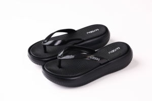 2025 été mode femmes léger bout ouvert EVA tongs respirant imperméable anti-glissant Wedge Design plat pour l'automne - Product Image 2