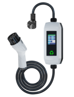 Chargeur EV portable Z7C 3,5 KW/7 KW Type 2 AC230V EU pour usage domestique, écran LCD de 2,8 pouces, IP65, certifié CE/FCC, garantie de 2 ans