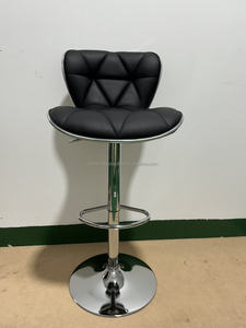 Tabourets de bar en cuir PU réglables en <span class=keywords><strong>hauteur</strong></span> pour comptoir de bistrot, chaises de comptoir élégantes à siège ergonomique pour café et <span class=keywords><strong>salon</strong></span> - Product Image 4