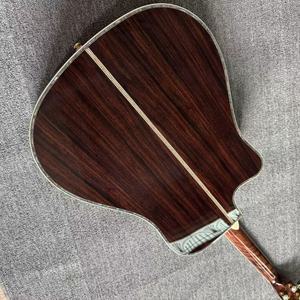 Cutaway Martn D45 Wholesale 41-Inch Handmade 6s Acoustic Guitar <b>Top</b> Solid Spruce B&S Fast Ship - Product Image 4