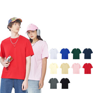 Camiseta unisex de 220 g/m², 100 % algodón, estilo hip hop, tallas grandes, logotipo personalizado, camiseta lisa y cómoda para hombre y mujer - Product Image 6