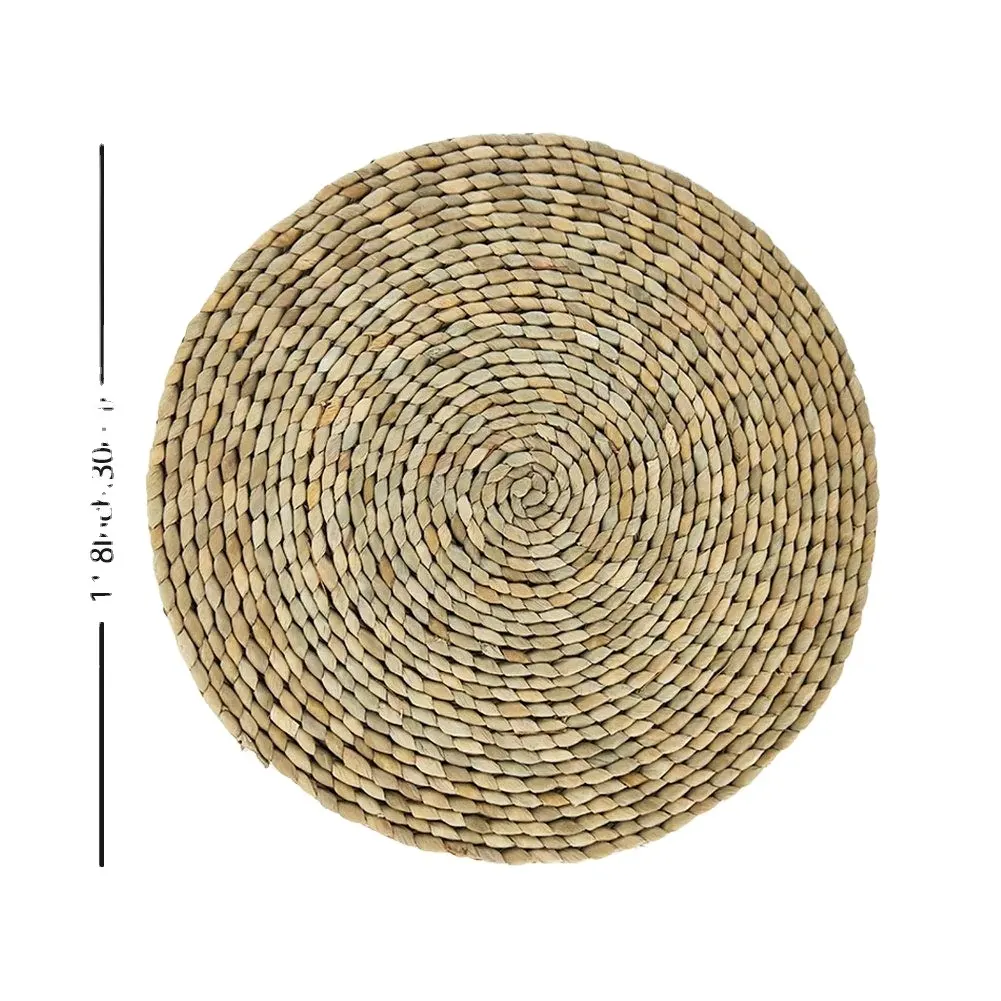 Hot Selling Bamboo Rattan Seagrass Water Hyacinth Woven Placemats Table Mat Weaving For Dining Table Asia Style