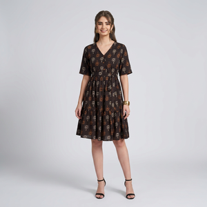Robe d'été bohème à imprimé floral pour femmes, robe décontractée pour les fêtes, robe élégante pour les vacances, style tendance pour femmes - Product Image 1