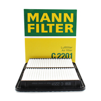 Orijinal orijinal MANN yağ filtresi OEM motor hava filtresi C 2201 Subaru FORESTER için (SH _), FORESTER (SJ), IMPREZA Estate (GG)