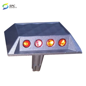 Road lớn lên cảnh báo 28 hạt thủy tinh Mèo Mắt phản chiếu an toàn giao thông vỉa hè đánh dấu đúc nhôm đường đinh tán với <span class=keywords><strong>Shank</strong></span> - Product Image 3