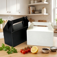 Vielseitige Papierboxen für Partys, Geschenke und Verpackungen im Großhandel, Schwarze und Weiße Karton-Geschenkboxen mit Griff