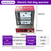 Vitrine chauffante électrique commerciale 220V en acier inoxydable pour hot-dogs, idéale pour les magasins de proximité et les distributeurs de snacks