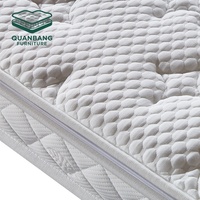 Hotel-Schlafzimmermöbel King-Queen-Size-Bett Matratze Memory-Schaum Vakuumkomprimierter Topper Schlaf-Gel-Schaum Babybett Federkernmatratze
