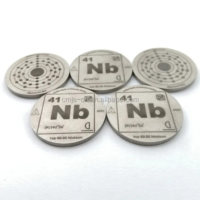 2021 niobium price kg Niobium Round Disc tantalum niobium