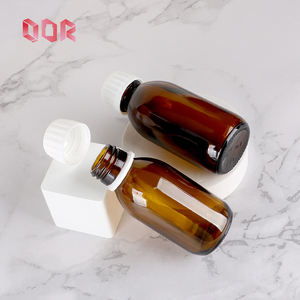 Botellas de vidrio ámbar premium de 1oz, 2oz, 4oz, botellas de boca estrecha para suplementos líquidos, con sello a prueba de manipulaciones, tipo Boston. - Product Image 6