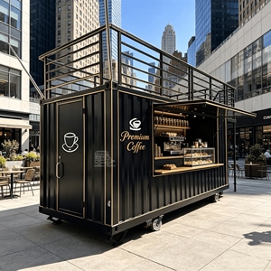 Contenedor Restaurante Prefabricado Moderno con Interior de Acero Inoxidable, Personalizado para Negocios de Comida - Product Image 2
