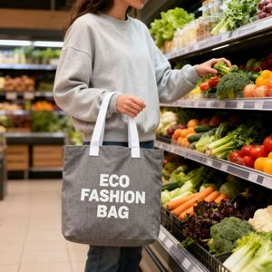 High Quality <b>Canvas</b> Tote <b>Bag</b> Durable <b>Canvas</b> <b>Shopping</b> <b>Bag</b> for Women Daily Use <b>Canvas</b> <b>Bags</b> With Custom Logo and Design - Product Image 3