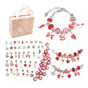 Wholesale Diy Supplies Acrylic Glass Plastic Seed Bead Kits Bracelet Children Jewelry Diy Making Set