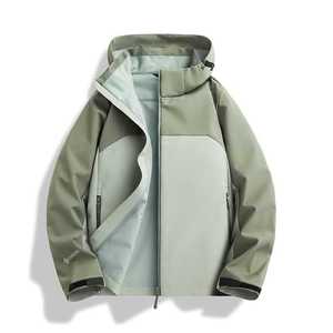 Veste coupe-vent unisexe à capuche amovible avec doublure intérieure, vêtements de travail d'hiver pour l'extérieur - Product Image 1