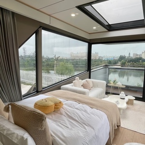 혁신적인 우주 캡슐 조립식 주택 AI 음성 제어 스마트 홈 시스템 맞춤형 모듈 형 컨테이너 하우징 - Product Image 4