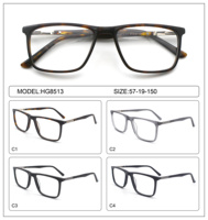 Kacamata Optik Persegi TR90 Warna C1-C4 Grosir Mewah Anti-Blue Light Model HG8513