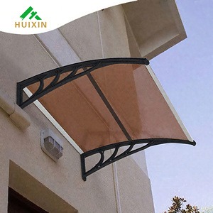 Nhôm không thấm nước mái hiên Polycarbonate cửa sổ bìa cho ban công ngoài trời mưa Polycarbonate mái nhôm cửa mái hiên - Product Image 3