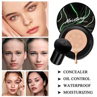 Fond de teint liquide sans logo pour femme, coussin d'air, maquillage, crème mate douce imperméable, anti-cernes, étui compact imperméable