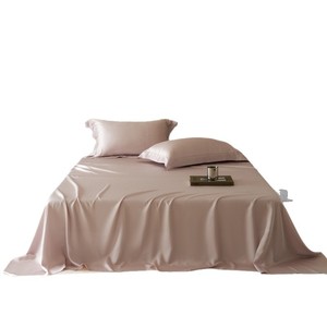 1688 100s Tencel Bed <b>Sheet</b> Solid Color Skin-Friendly <b>Fitted</b> <b>Flat</b> <b>Sheets</b> Four Seasons Use - Product Image 5