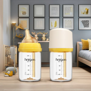 Vente en gros PH742108 Biberon de lait portable PPSU de 240ml pour tout-petits sans BPA Biberon chauffant en verre PP pour bébé britannique - Product Image 2