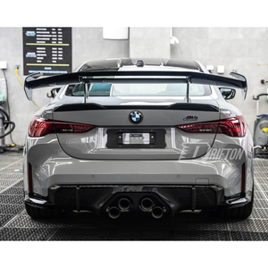 Alerón Trasero de Fibra de Carbono Seca Estilo GT de Una Sola Pieza para BMW G82 M4 2020-2024, Estilo Ad V3 - Product Image 3
