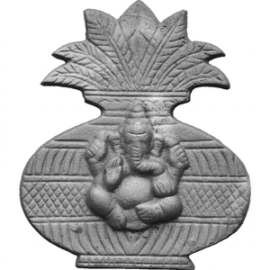 Gate Ornamental Parts Mangal Swastik Traditional Balcony Railing Panel Cast Iron <b>Wall</b> <b>Mounted</b> Kalash Silhouette Fence Insert - Product Image 1