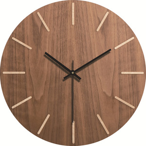 Fashionable Cross-border Living Room <strong>Clock</strong>, Simple Wood Grain Decoration <strong>Wall</strong> <strong>Clock</strong>, American <strong>Bedroom</strong> Creative <strong>Clock</strong> 12inch - Product Image 4