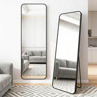 Miroir mural de luxe en or moderne pour salle de bain, décoration, miroir de grande taille pour salon, dressing, miroir mural, miroir de sol