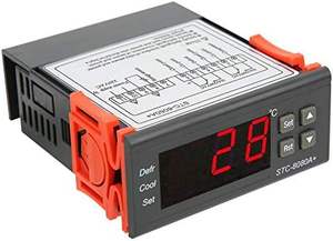 STC-8080A + डिजिटल थर्मोस्टेट 10a/220AC तापमान नियंत्रक फ्रीजर डिफ्रॉस्टिंग अलार्म - Product Image 3