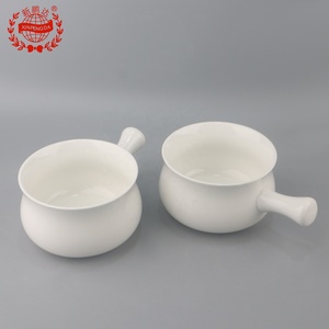 Tazón de cerámica con mango para leche, cuenco blanco para <span class=keywords><strong>desayuno</strong></span>, creativo, para el hogar - Product Image 4