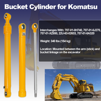 Cilindro Hidráulico para Excavadora Komatsu PC200 PC210 PC220, Brazo y Vástago