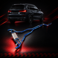 Section intermédiaire d'échappement en titane de grade 5 pour BMW M2 G87 3.0T S58, longueur égale, soudée TIG, cintrée au mandrin, 2023