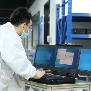 LCD Rugged xách tay máy tính xách tay ba màn hình Rugged máy tính xách tay tất cả trong một công nghiệp di động gồ ghề máy tính - Product Image 2