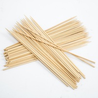 Brochettes de BBQ Teppo jetables 60cm 50cm 40cm 30cm Bâtons de bambou Motif rond Outils d'extérieur pour nettoyer les fruits emballés dans un sac