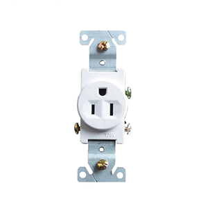 Shanghai Linsky SSRE-11 15A 125V 60Hz Enchufe de Pared Autoconectable de un Solo Contacto Blanco/Negro/Marfil/Almendra - Product Image 1
