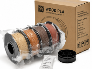 Filamento para Impresora 3D OEM de Madera PLA de 1.75 mm y 1 kg, Textura de Fibra de Madera, Aspecto Natural, Juego de 4 Colores para Bambu Lab Creality Decor - Product Image 4