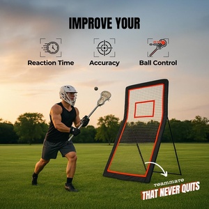Filet de rebond réglable 7*4FT pour hockey et <span class=keywords><strong>lacrosse</strong></span>, cible de baseball pour entraînement en extérieur et en intérieur - Product Image 5
