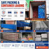 Plateforme de mezzanine modulaire en acier pour le stockage en entrepôt, la préparation des commandes et la mise en œuvre des commandes