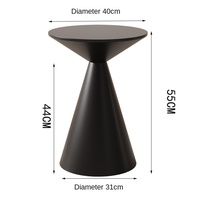 Ensemble de tables basses de salon moderne de luxe léger, créatif, en fer et de petite taille pour le salon