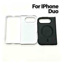 Nouvelle mode, coque de téléphone portable 3D à sublimation, impression personnalisée, coque de téléphone portable vierge à transfert thermique pour iPhone Duo 18