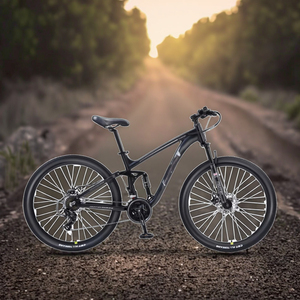 Bicicletta da Montagna Unisex ERMA <span class=keywords><strong>B</strong></span>-022 <span class=keywords><strong>26</strong></span> Pollici, 24/30 Velocità, Freno a Disco Idraulico, Telaio in Lega di Alluminio, Forcella Anteriore Bloccabile - Product Image 1