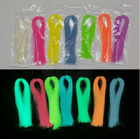 9 Farben Leuchtende und Blinkende Synthetische Bindungsfasern für Fliegenfischen und Streamer-Material