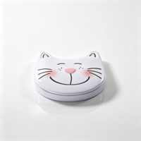 Boîte en métal en forme de chat irrégulière, boîte en métal personnalisée de forme spéciale pour l'emballage de bonbons, de biscuits et de cadeaux