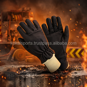 Guantes de Cuero Ignífugos de Seguridad Contra Incendios KOKAL, Tamaño Personalizado, Certificación ISO, Equipo de Protección Contra Incendios - Product Image 3
