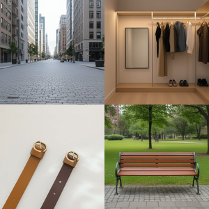 Cintura in pelle PU con fibbia CG da 3,8 cm, cintura alla moda per donna e uomo - Product Image 1