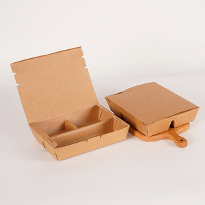 Hộp Đựng Đồ Ăn Bằng Giấy Kraft Nhiều Ngăn Hộp Đựng Đồ Ăn Trưa - Product Image 3