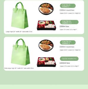 Customizable Disposable Non-woven Foldable Insulated Cooler Bag with Zipper Closure for Food Cake Takeout Portable Use - Product Image 2
